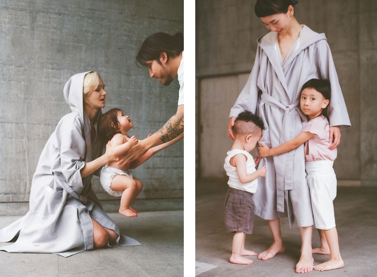 「プッシュギフト」の可能性も拡げる。子育て中のバスタイムにゆとりを生むバスローブが登場！