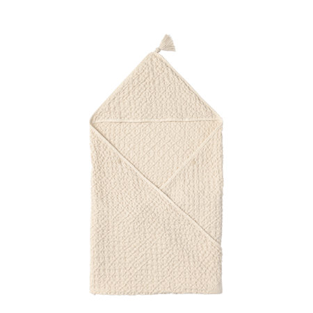 hooded towel 1 ivory