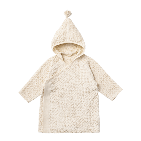 hooded bathrobe 1 ivory