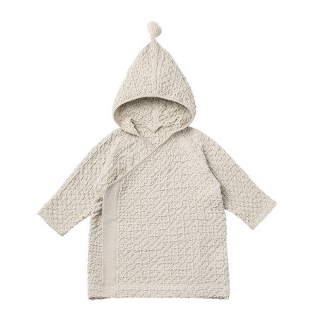 hooded bathrobe 3 ice grey