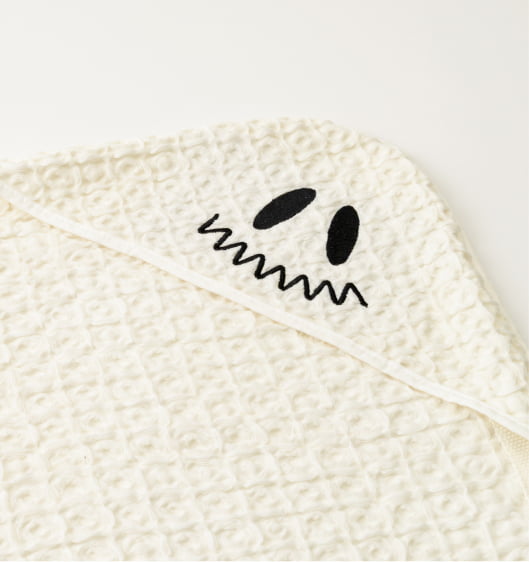 POINT_1 hooded towel ghost