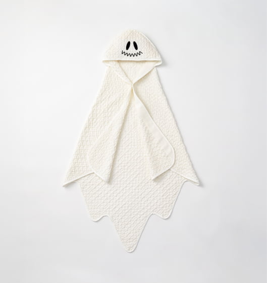 POINT_1 hooded towel ghost