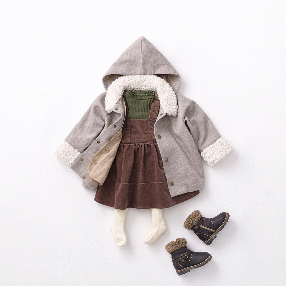 0-1 girls mid winter outfit clothes