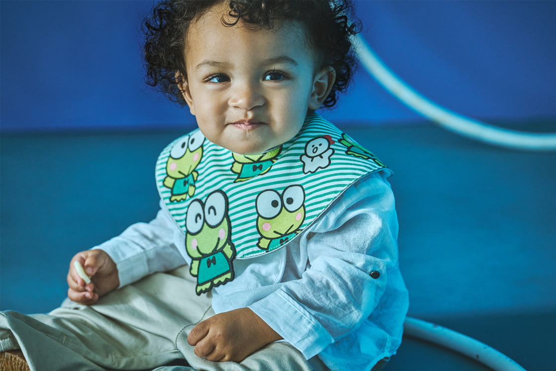 pop-out bib / KEROKEROKEROPPI