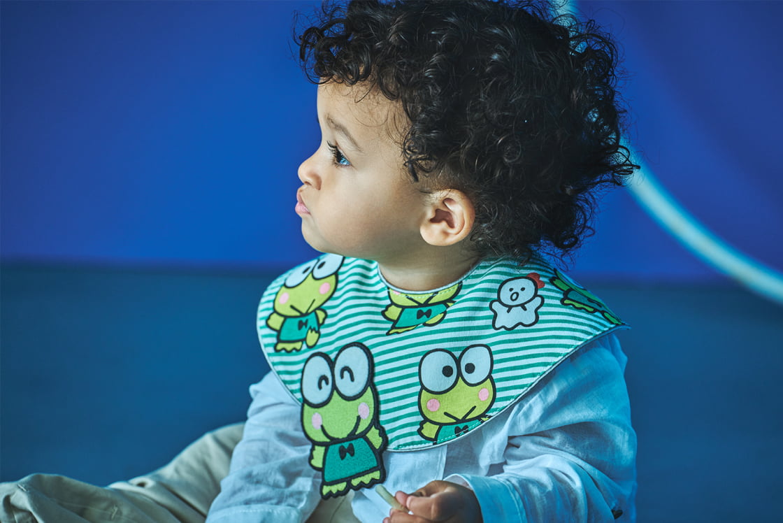 pop-out bib / KEROKEROKEROPPI