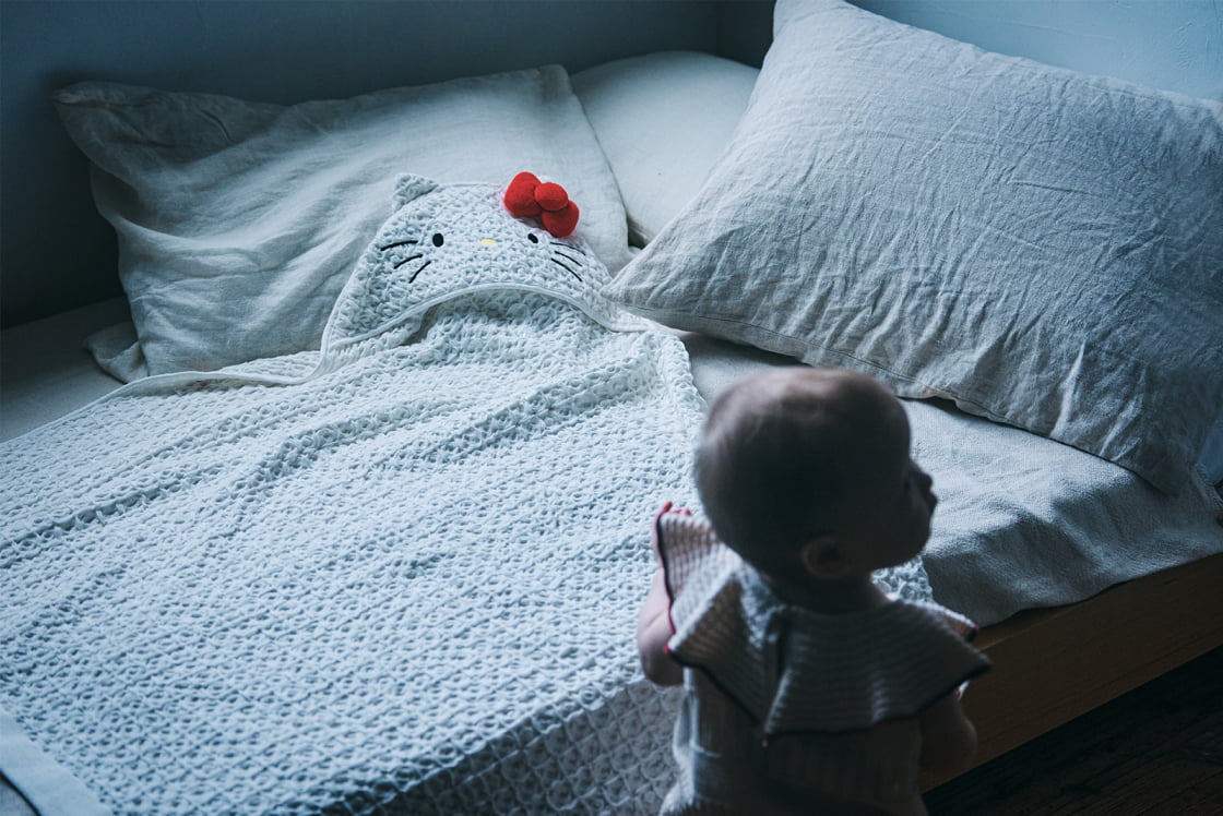 hooded towel / Hello Kitty