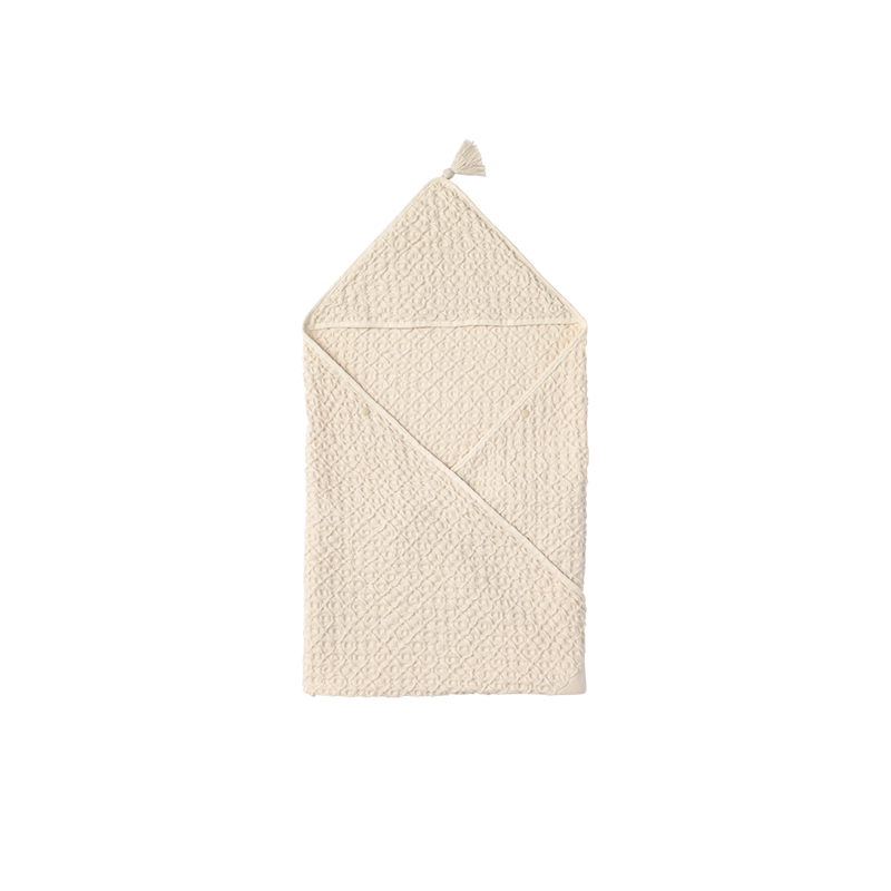 hooded towel 1 ivory | MARLMARL swimwear styles