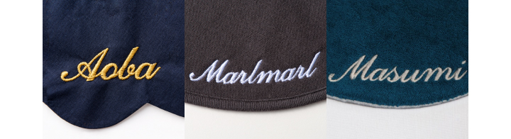 名入れ刺しゅうイメージ | MARLMARL