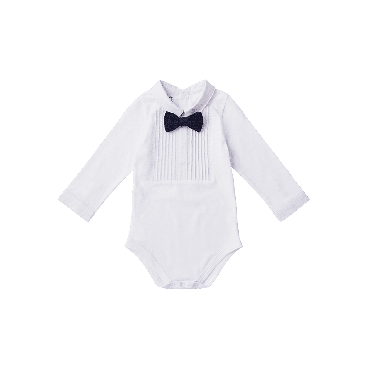 マールマール 男の子用、6ヶ月～12ヶ月 bodysuits 1 pintuck white