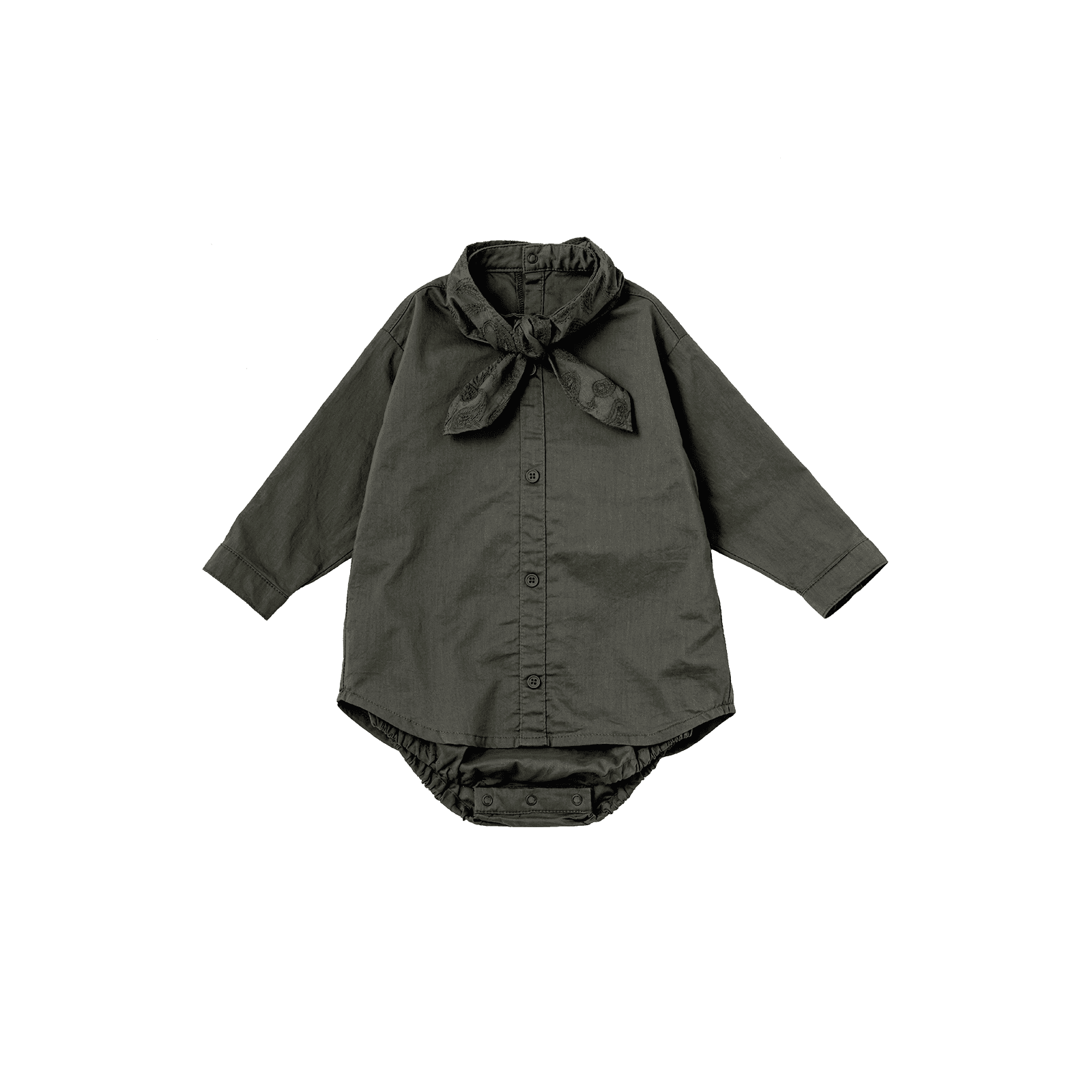マールマール 男の子用、0～6ヶ月 bodysuits 6 scarf charcoal