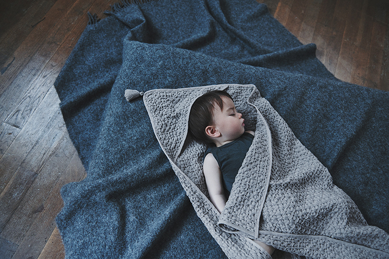 マールマール 男の子用、0～6ヶ月 hooded towel
