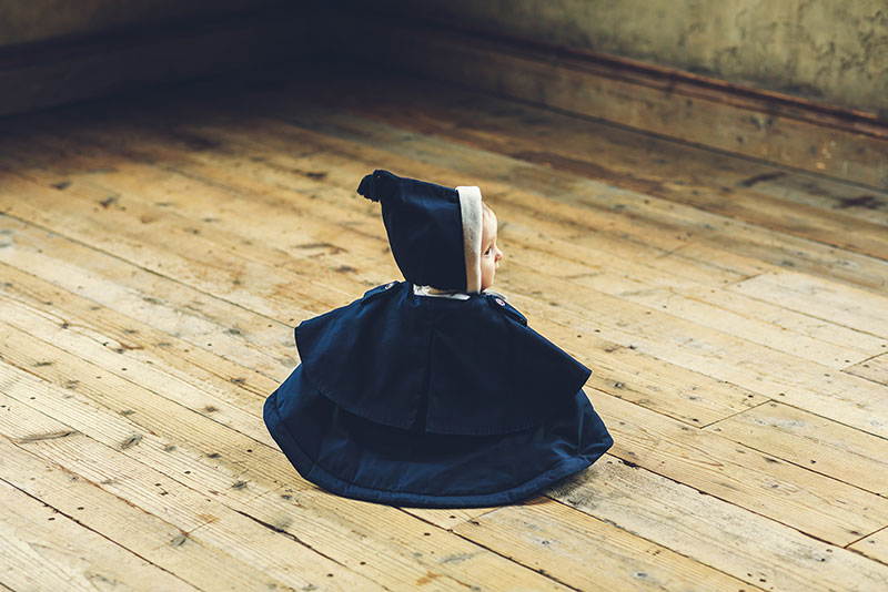 MARLMARLマールマール sonnet 3 navy ポンチョ アウター sonnet 3 navy | ギフト・スタイ・出産祝いのMARLMARL（マールマール）