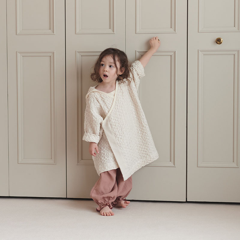 hooded bathrobe 1 ivory
