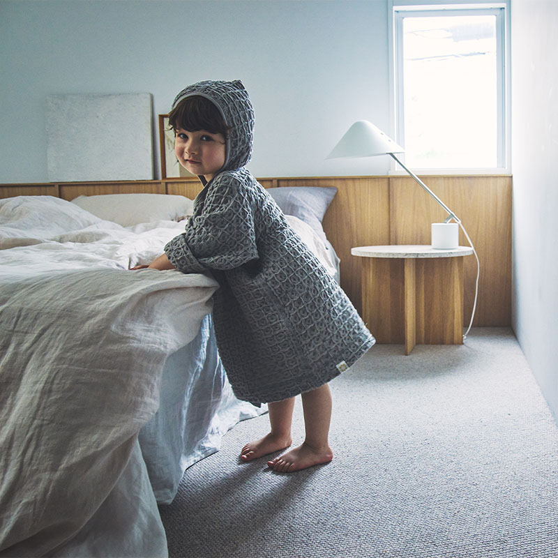 hooded bathrobe 4 sage