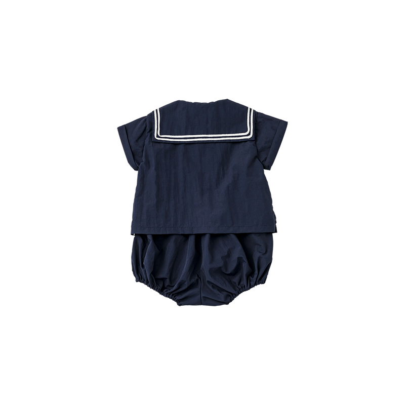 paddle rompers 2 navy | ギフト・スタイ・出産祝いのMARLMARL（マール