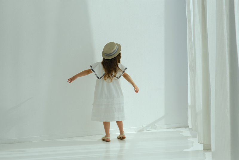 paddle dress 1 white | ギフト・スタイ・出産祝いのMARLMARL（マール