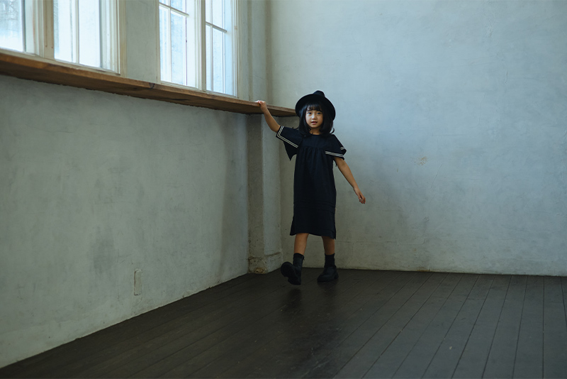 paddle dress 2 navy | ギフト・スタイ・出産祝いのMARLMARL（マール