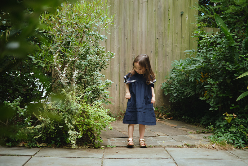 paddle dress 2 navy | ギフト・スタイ・出産祝いのMARLMARL（マール