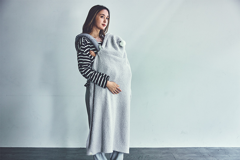 hooded blanket 2 ice grey | ギフト・スタイ・出産祝いのMARLMARL