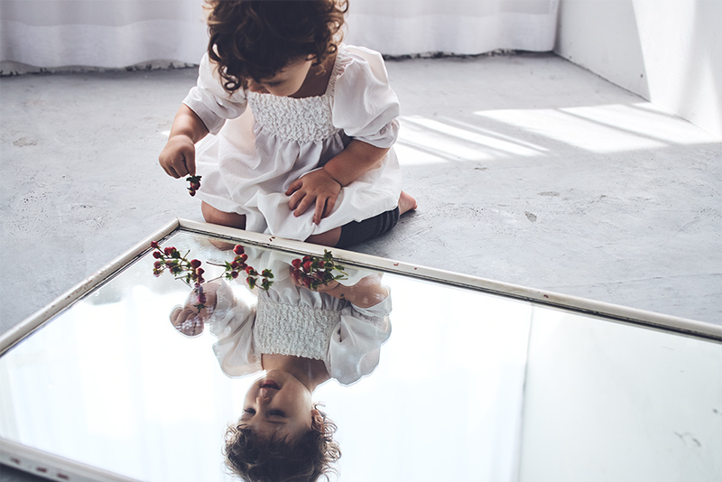 pompadour rompers 1 white | ギフト・スタイ・出産祝いのMARLMARL