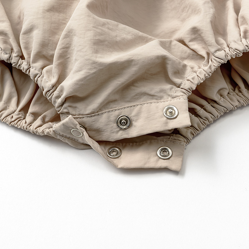 pompadour rompers 2 beige | ギフト・スタイ・出産祝いのMARLMARL