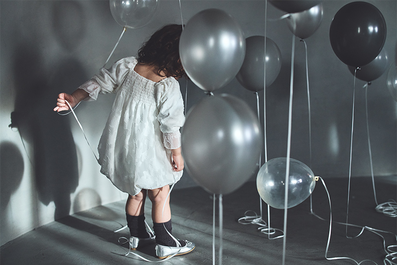 pompadour rompers 4 leaf white | ギフト・スタイ・出産祝いの