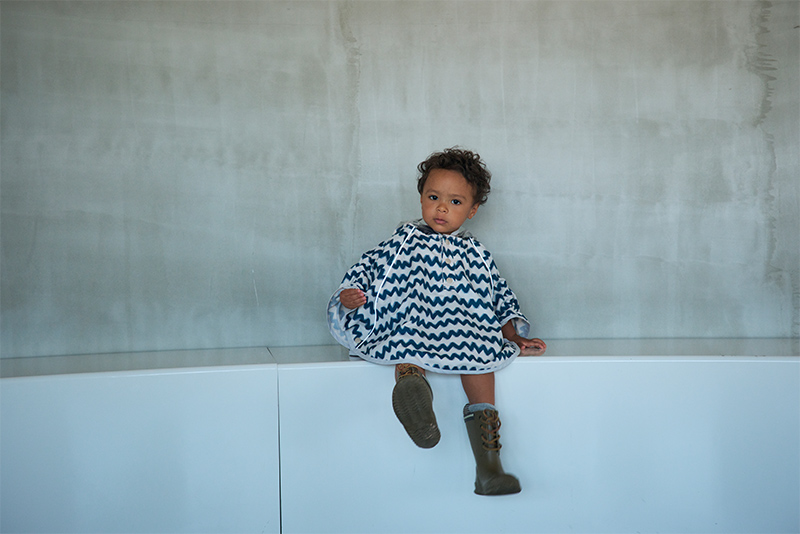 rain poncho gizagiza navy | ギフト・スタイ・出産祝いのMARLMARL