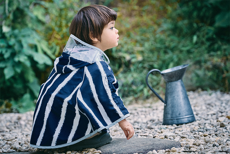 rain poncho shimashima | ギフト・スタイ・出産祝いのMARLMARL