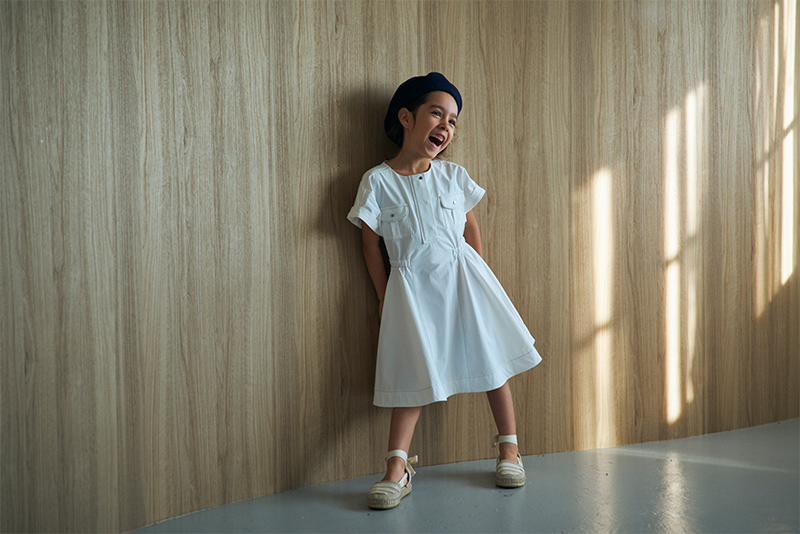 safari dress white