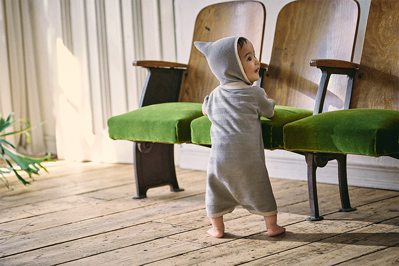 knit polo rompers nezu | ギフト・スタイ・出産祝いのMARLMARL