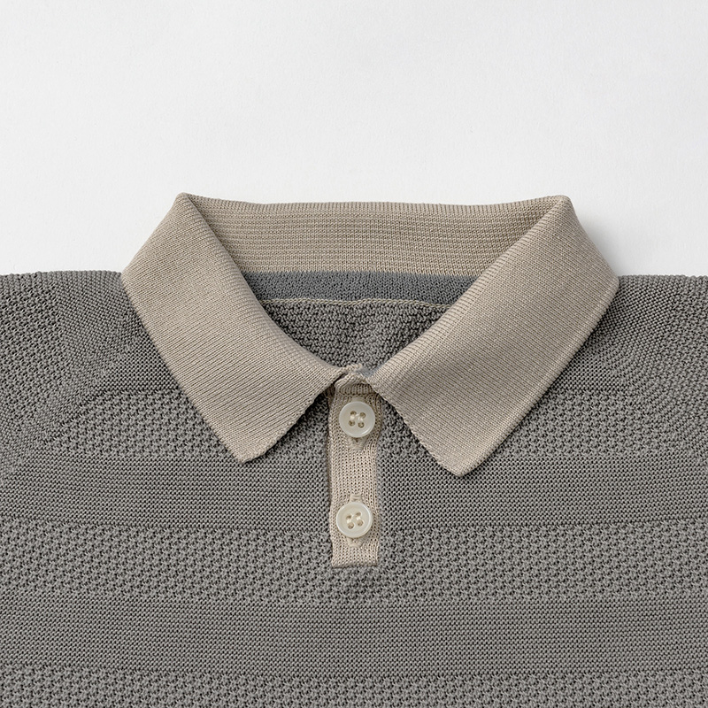 knit polo rompers nezu | ギフト・スタイ・出産祝いのMARLMARL