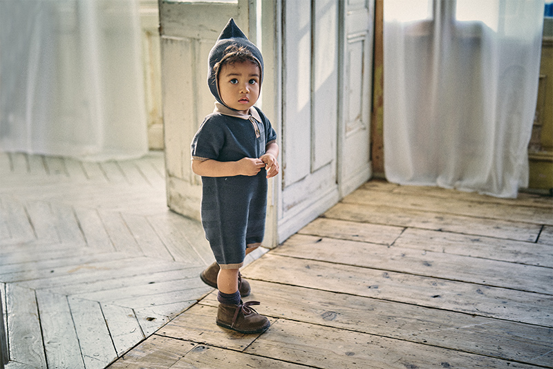 knit polo rompers ai 70-80cm