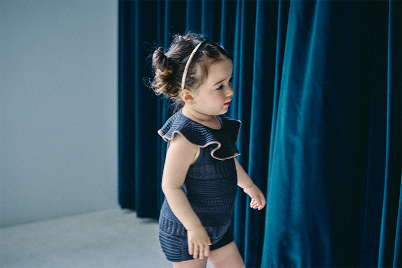 knit frill rompers ai | ギフト・スタイ・出産祝いのMARLMARL（マール
