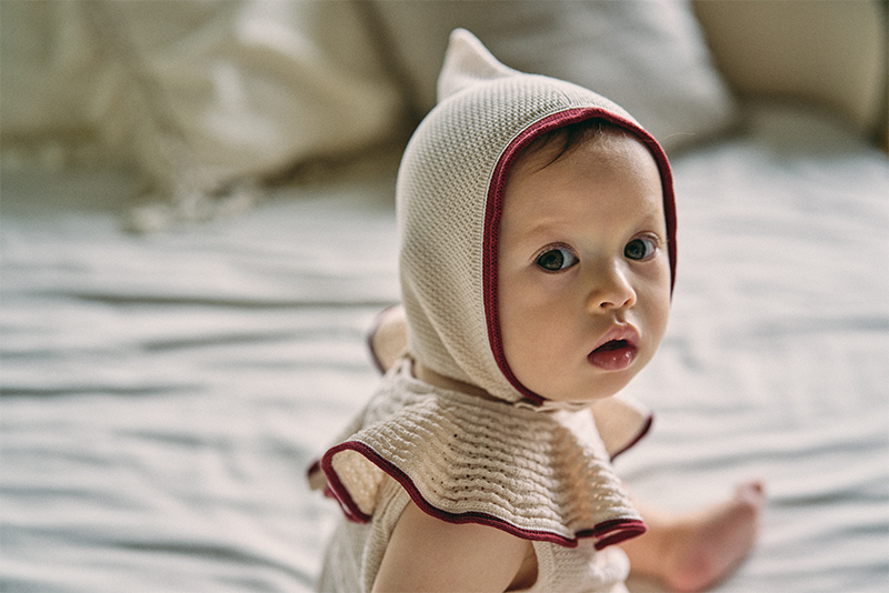 knit bonnet mini beni