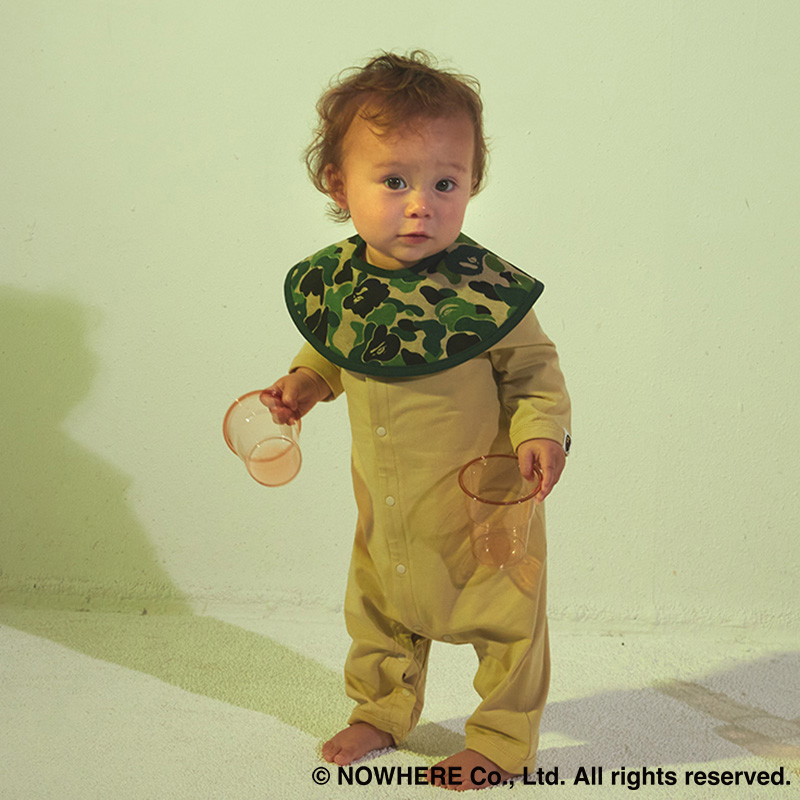 BAPE × MARLMARL - ABC CAMO BABY MILO BIB KB GREEN