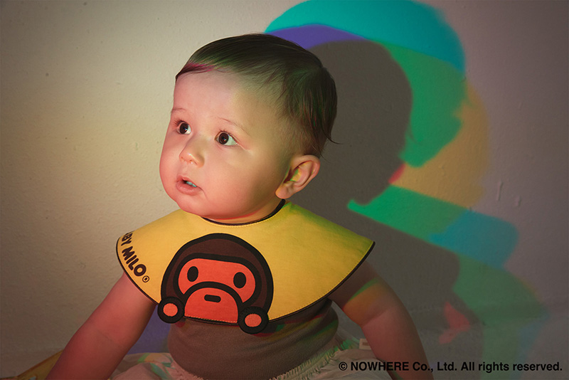 BAPE × MARLMARL - BABY MILO DIE CUT BIB KB