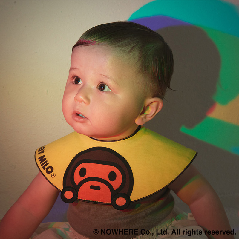BAPE × MARLMARL - BABY MILO DIE CUT BIB KB