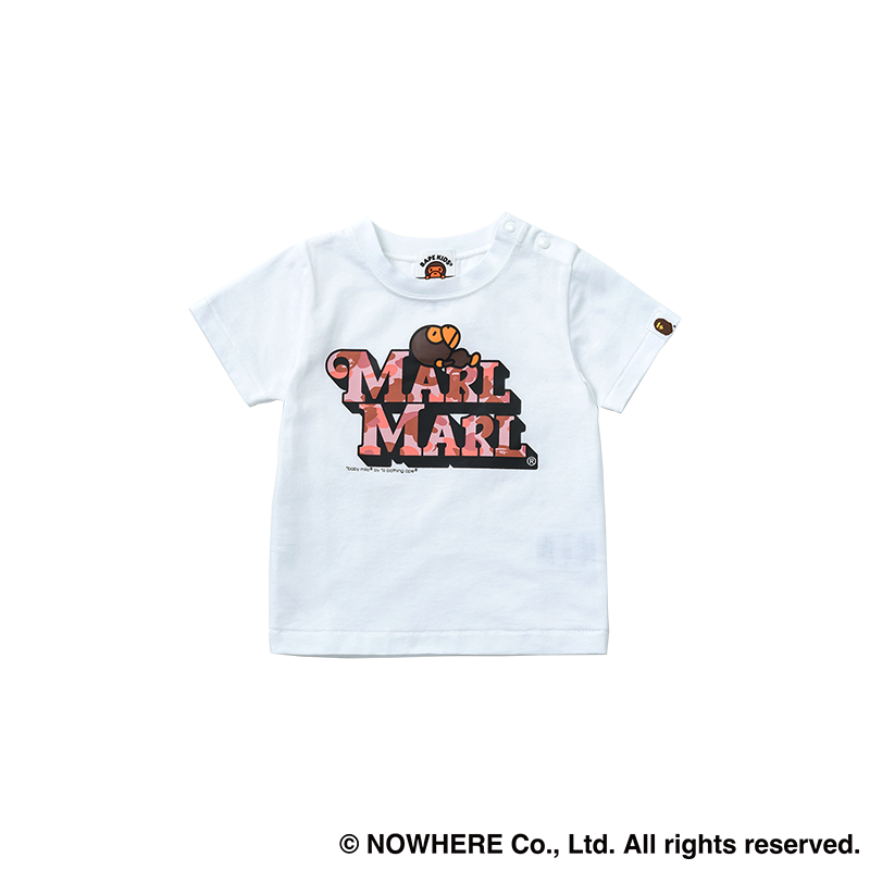 BAPE × MARLMARL - 1ST CAMO BABY MILO TEE KB WHITE