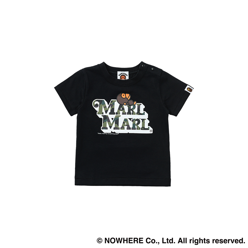 BAPE × MARLMARL - 1ST CAMO BABY MILO TEE KB BLACK