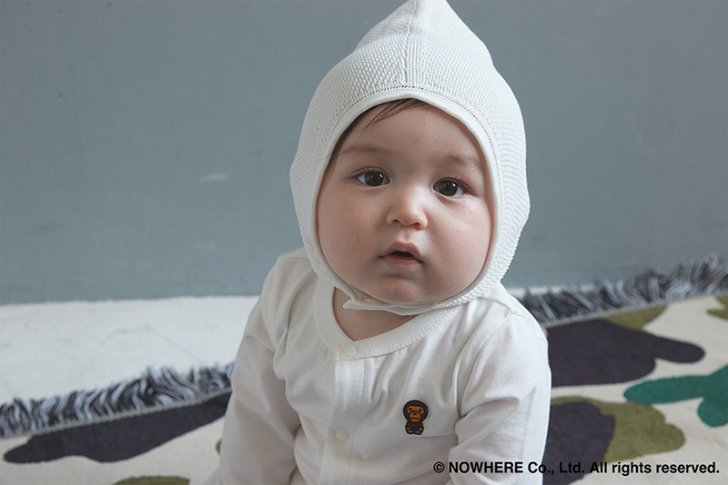 BAPE × MARLMARL - 1ST CAMO BABY MILO ROMPERS KB WHITE | ギフト