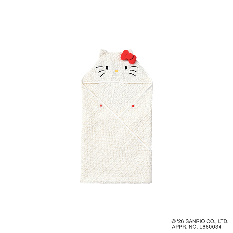 hooded towel / Hello Kitty