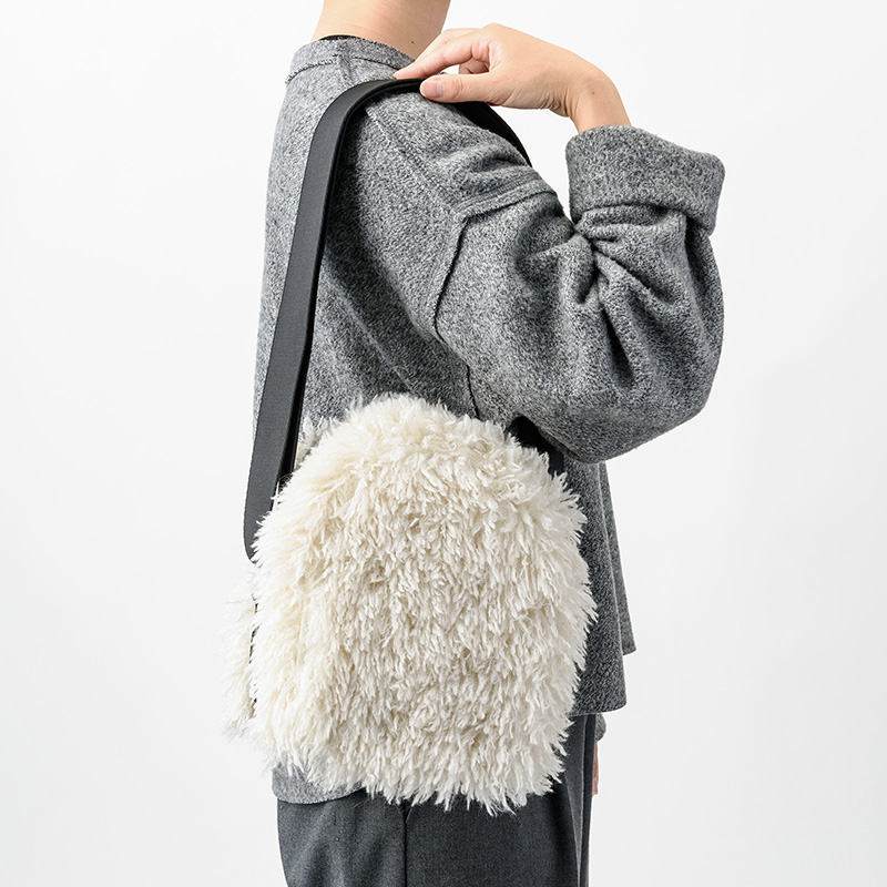 HONEYCOMB BAG SHAGGY WHITE | ギフト・スタイ・出産祝いのMARLMARL