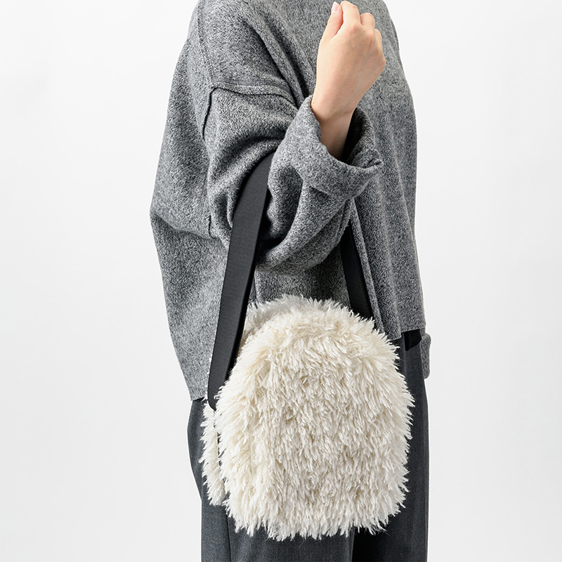 HONEYCOMB BAG SHAGGY WHITE | ギフト・スタイ・出産祝いのMARLMARL