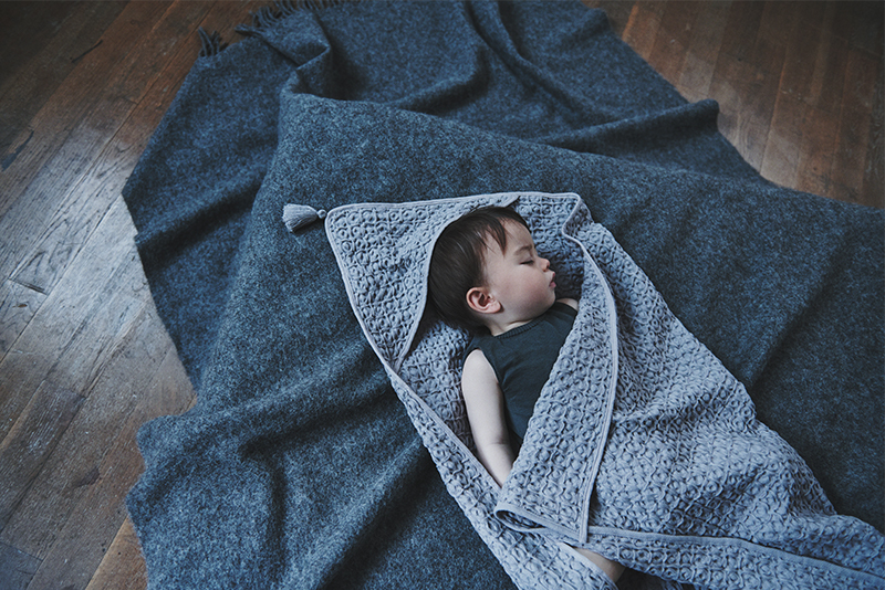 hooded towel 4 sage ¥7,920 (税込) | 出産祝い・ギフトならMARLMARLのスタイ