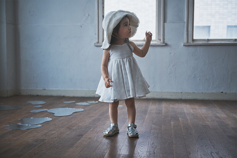 doudou dress airy white ¥8,250 (税込) | 出産祝い・ギフトならMARLMARLのスタイ