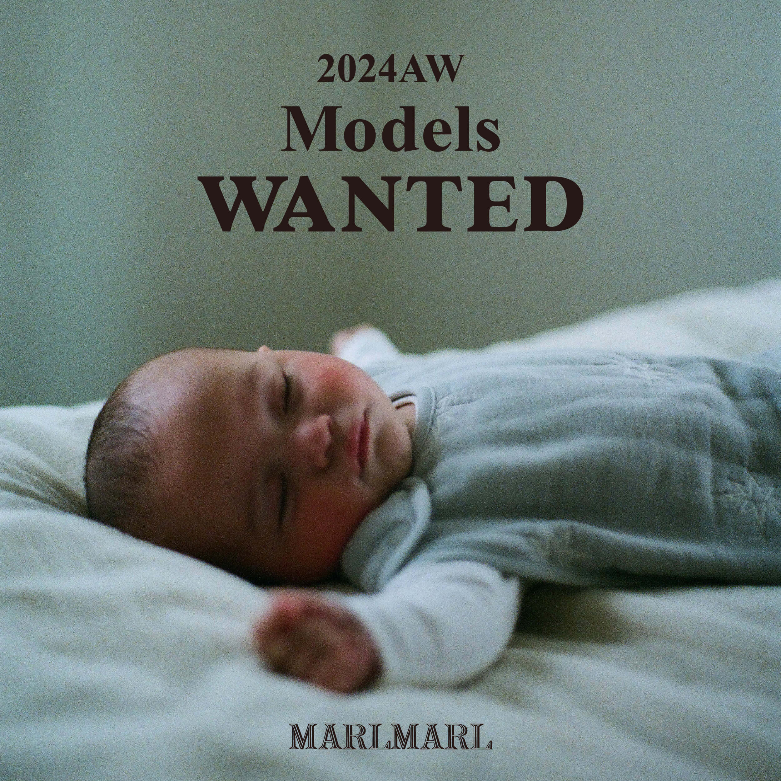 【2024 AW】イメージモデル募集のお知らせ｜出産祝い・ギフトならMARLMARLのスタイ
