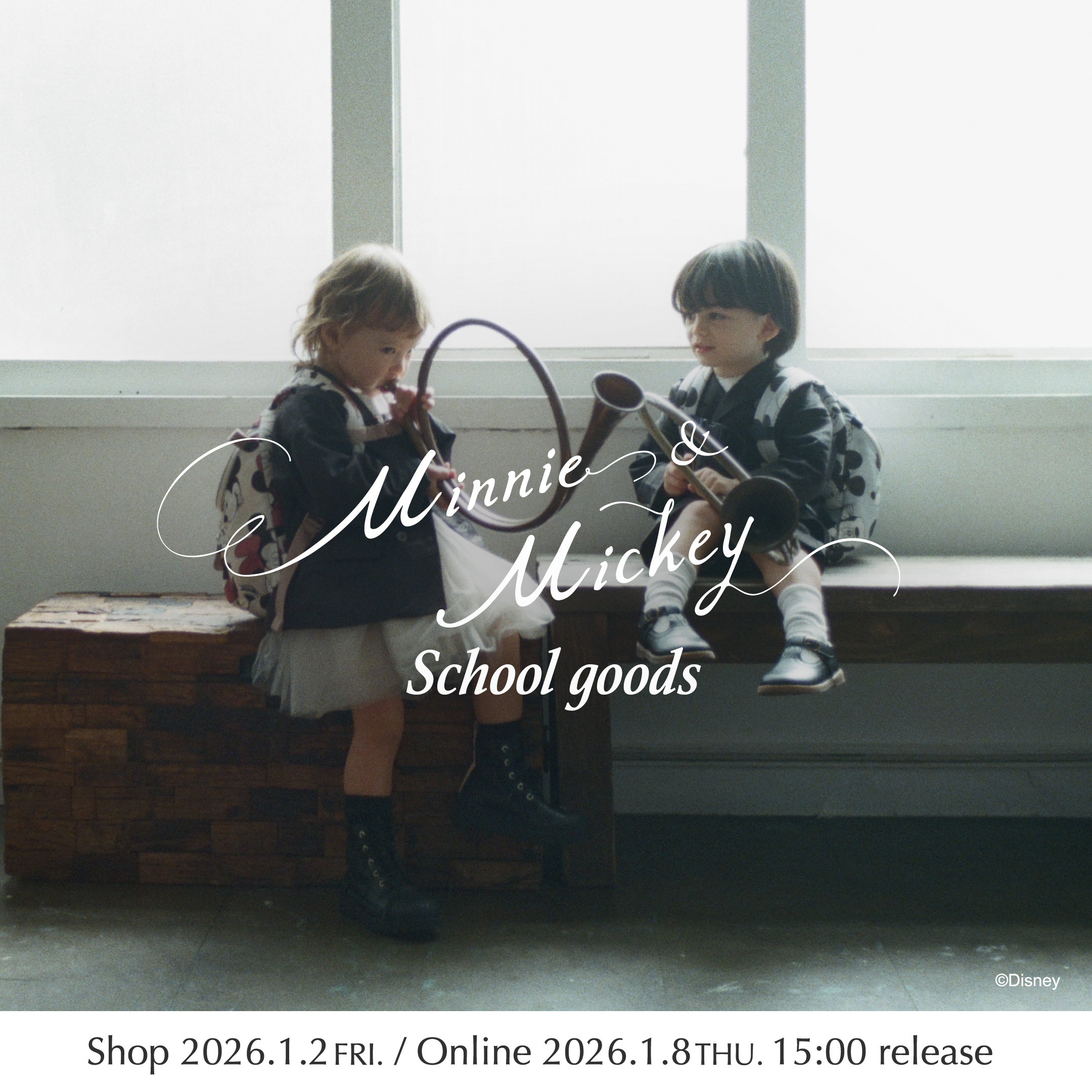Minnie & Mickey School goods 〜店頭1/2・オンライン1/8発売！〜 12.25(THU.)